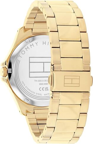 Tommy Hilfiger Men's 3-Hand Quartz Watch - Round Case with Link Bracelet - Elevated, Modern Style - Gift for Him 42mm in Saudi Arabia