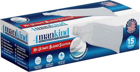 HUBS Bladder Control Device for Men – His Ultimate Bladder Solution | 15 ct Male Bladder Control Device, Urinary Leakage Protection | Discreet, Comfortable & Skin-Safe in Saudi Arabia