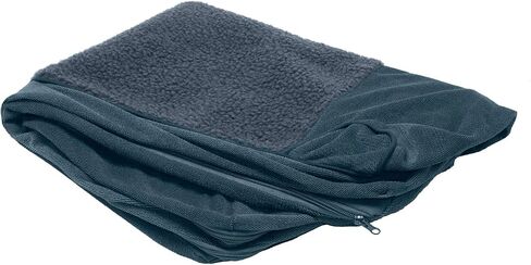 Furhaven Orthopedic Dog Bed for Large/Medium Dogs w/ Removable Bolsters & Washable Cover, For Dogs Up to 55 lbs - Sherpa & Chenille Sofa - Cream, Large in Kuwait