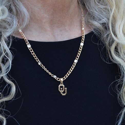 From the Heart Oklahoma Sooners Lydia Gold Necklace Jewelry Gift Licensed OU in Saudi Arabia