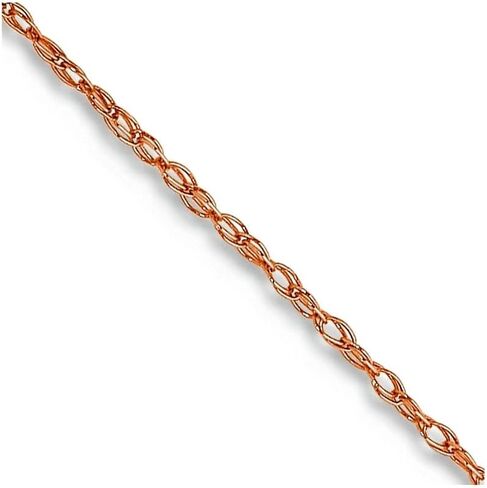 JewelryWeb 14k الذهب الوردي .5 ملم كابل حبل سلسلة قلادة (مندوف) سلسلة قلادة للنساء والرجال in Saudi Arabia