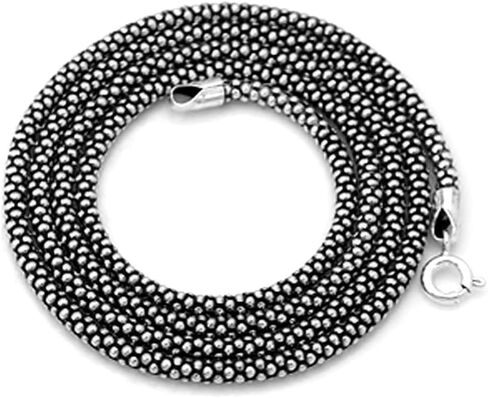 قلادة Silvershake المؤكسدة 2.8 مم 925 من الفضة الاسترليني الفشار مقاس 22 بوصة in Saudi Arabia