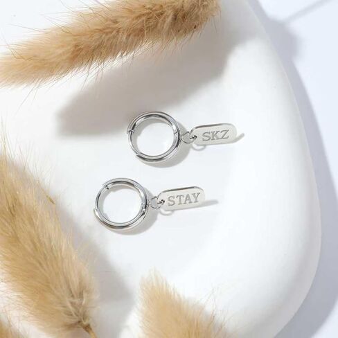 أقراط الضالة أقراط Skz's 316L مجوهرات من الفولاذ المقاوم للصدأ لمحبي البقاء هدايا Merch -1 أزواج in Saudi Arabia