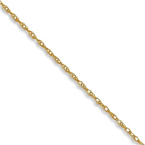JewelryWeb 14k الذهب الأصفر الصلب .4 مم مندوف كابل حبل سلسلة قلادة سلسلة قلادة in Saudi Arabia