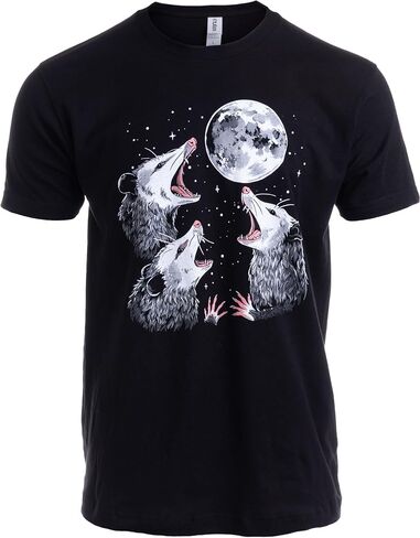 Three Possum Moon T-Shirt – Funny Opossum Meme Tee for Men & Women - Weird Animal Humor, Retro Cursed Gag Gift Graphic Shirt in Saudi Arabia