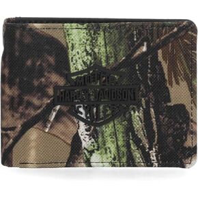 Harley-Davidson Men's Realtree® Camo Front Pocket Bi-Fold Wallet, Brown in Kuwait