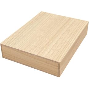Paulownia Wood Box Kiribako, Unfinished Wooden Box for Craft, Gift Packaging, Handmade Japanese Storage Box for Tea, jewelry, Watch, Decorative, Lightweight Keepsake Box, 10.0×7.35×2.8H inch in Kuwait