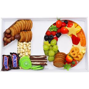 9IN Fillable Charcuterie Number Shaped Cardboard Decorative Box Birthday Anniversary Party Treat (Number 13) in Saudi Arabia