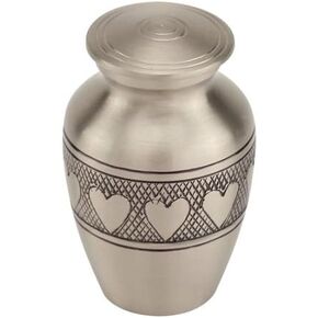 Platinum Elite Keepsake Cremation Urn for Ashes, Brass, Silver Urn, Keepsake Sized Cremation Urn, 3 Inches High in Saudi Arabia