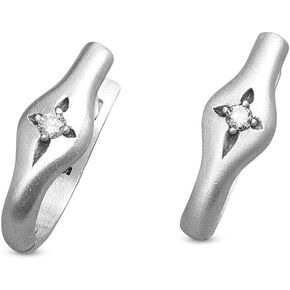 Sterling Silver North Star Hoop Earrings by Lisa Leonard Designs, Minimalists Jewelry, Dainty Earrings, Earrings For Women, Gift For Her Handmade Celestial Jewelry Elegant Simple Star Accessory Piece in Kuwait