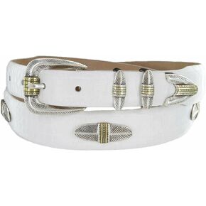 BS8202 Genuine Full-Grain Cowhide Leather Designer Dress Belt 1-1/8"(30mm) taper down to 1"(25mm) wide, Multi-Style Options in Saudi Arabia