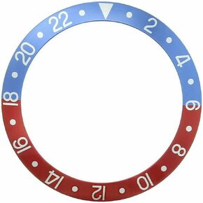إطار Ewatchparts Pepsi تلاشى متوافق مع ساعة رولكس القديمة GMT 1675 1680 16750 أزرق / أحمر in Kuwait