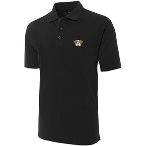 English Bulldog Embroidery Shrot Sleeve Polo Shirts Embroidered Men's Shirts in Saudi Arabia