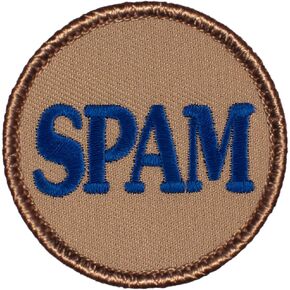 SPAM Patrol Patch - 2" Diameter Round Embroidered Patch (Sew-on) in Saudi Arabia