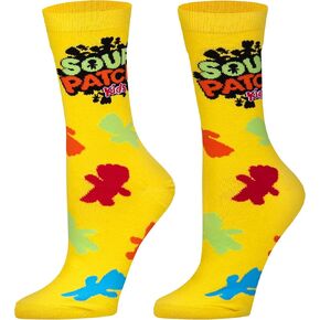 Cool Socks, Women's Funny Novelty Socks, Sour Patch Kids Crew, Adult Medium in Saudi Arabia