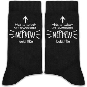 جوارب مضحكة لابن الأخ - هذا هو ما يبدو عليه ابن الأخ الرائع - جوارب هدية عيد الميلاد. in Kuwait