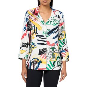 Ali Miles womens Woven Button Front Tunic for Women in Saudi Arabia