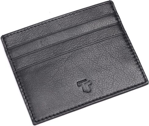 Leather Wallet – Classic Horizontal Slim Card Holder | Real Genuine Leather Mens Wallet | RFID Secure | Fits 8 Cards | Tap to Pay | Quality Credit Card Holder (Brown) in Saudi Arabia