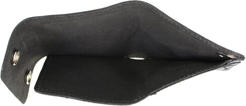 محفظة Milwaukee Leather MLW7821 للرجال مقاس 4 بوصات من الجلد ثلاثية الطي مع محفظة من النيكل الجاموس مع سلسلة من الفولاذ المقاوم للصدأ مضادة للسرقة - مقاس واحد in Saudi Arabia