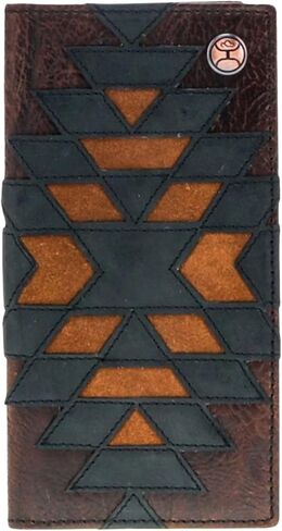 HOOEY Men's Kai Patchwork Rodeo Wallet - HW031-BRBK One Size in Saudi Arabia