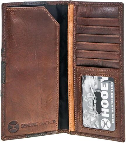 HOOEY Men's Kai Patchwork Rodeo Wallet - HW031-BRBK One Size in Saudi Arabia