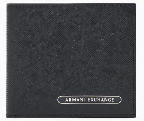 جيب للعملات المعدنية Jacques Bifold من Armani Exchange للرجال، أسود، مقاس واحد in Saudi Arabia