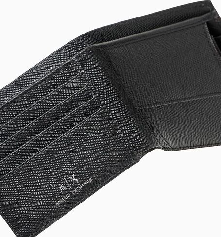 جيب للعملات المعدنية Jacques Bifold من Armani Exchange للرجال، أسود، مقاس واحد in Saudi Arabia