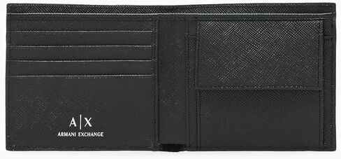 جيب للعملات المعدنية Jacques Bifold من Armani Exchange للرجال، أسود، مقاس واحد in Saudi Arabia