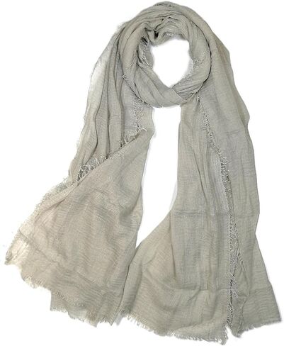 أوشحة شانلين للجنسين خفيفة الوزن بلون موحد للرجال والنساء - 185 × 90 سم in Kuwait