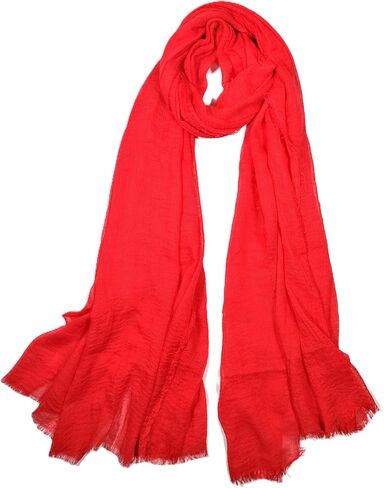 Shanlin Unisex Lightweight Solid Color Scarves for Men & Women – 185 x 90 cm in Saudi Arabia
