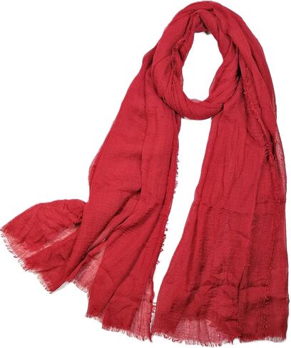 Shanlin Unisex Lightweight Solid Color Scarves for Men & Women – 185 x 90 cm in Saudi Arabia