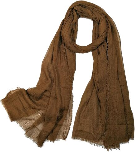 Shanlin Unisex Lightweight Solid Color Scarves for Men & Women – 185 x 90 cm in Saudi Arabia