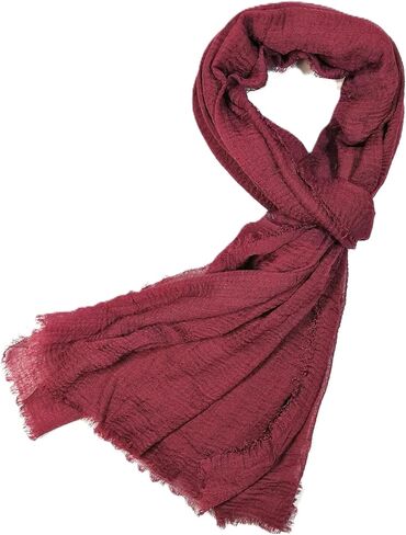 Shanlin Unisex Lightweight Solid Color Scarves for Men & Women – 185 x 90 cm in Saudi Arabia
