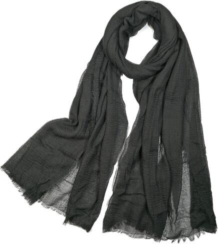 Shanlin Unisex Lightweight Solid Color Scarves for Men & Women – 185 x 90 cm in Saudi Arabia