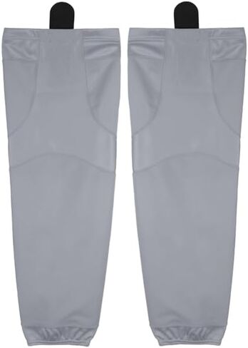 Pearsox Stock Polyester Pro-Mesh Ice Hockey Solid Socks -Mesh Inserts, Two Sewn-in Velcro Strap, Ergonomic Fit Elastic Ankle in Kuwait