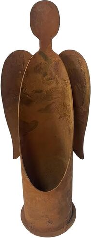Wind Resistant Candle Holder Outdoor Gardens Metal Decoration Rustproof Romantic Lighting Decoration Yard Accessories Angel Sculpture Yard in Saudi Arabia