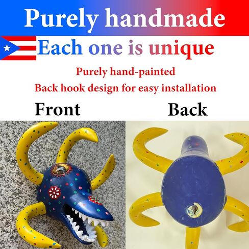 Puerto Rican Vejigante Carnival Mask Wall Decor, Handcrafted Puerto Rico Art for Home, Office, Festival, and Gifts in Saudi Arabia