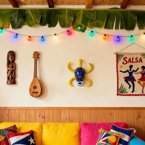 Puerto Rican Vejigante Carnival Mask Wall Decor, Handcrafted Puerto Rico Art for Home, Office, Festival, and Gifts in Saudi Arabia