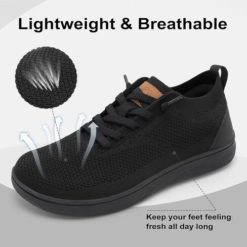 relxfeet Men's Wide Toe Box Walking Shoes Slip On Breathable Knit Sneakers Lightweight Comfort Fit for All-Day Wear in Saudi Arabia