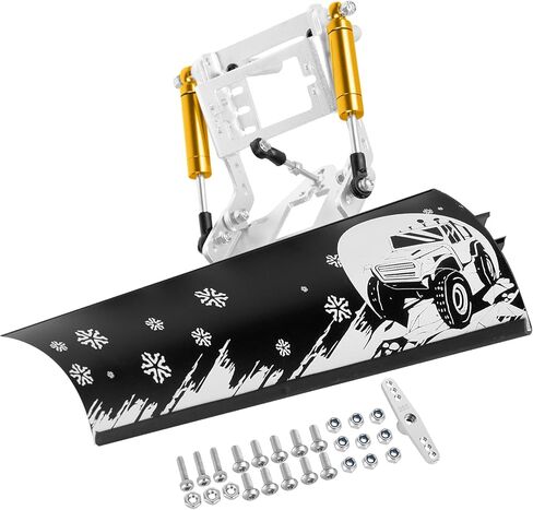 RC Metal Snow Plow for 1/10 RC Crawler SCX10 TRX4 ، أدوات تجتاح الثلج الثلجية للثلوج ، سبيكة الألومنيوم ث/البلاستيك 1/10 RC Car Blade Plow in Kuwait
