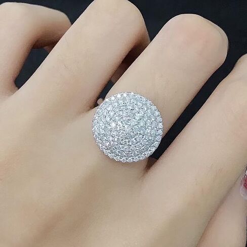 خواتم زركونيا مكعبة لامعة رائعة للنساء مجوهرات فاخرة لإكسسوارات الزفاف in Saudi Arabia