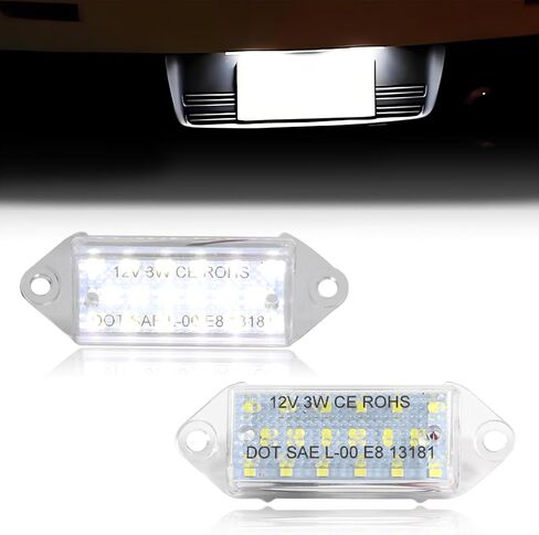 LED License Plate Light Compatible with Acura 2007-2012 MDX Hon-da Civic Sedan Pilot Accord Sedan 4-Door ONLY, [DOT] [IP67 Waterproof] [Can-bus Design] LED Number Plate Lamp, 2 PCS in Saudi Arabia