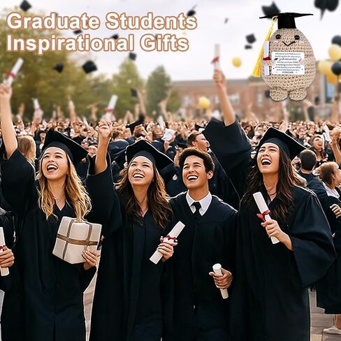 هدايا التخرج له صفها من 2026 الكروشيه لخريجي المدارس الثانوية كلية التخرج ملهمة الكروشيه البطاطس الإيجابية للخريجين هدية ملهمة اليدوية لمعلم طالب التمريض in Kuwait