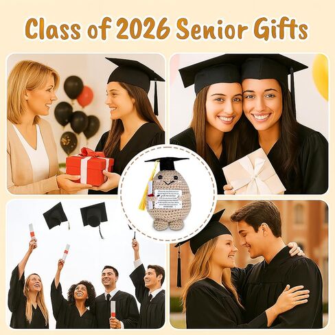 هدايا التخرج له صفها من 2026 الكروشيه لخريجي المدارس الثانوية كلية التخرج ملهمة الكروشيه البطاطس الإيجابية للخريجين هدية ملهمة اليدوية لمعلم طالب التمريض in Kuwait