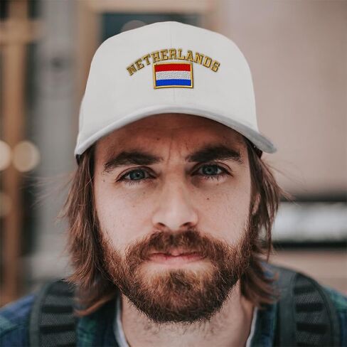 Custom Baseball Caps for Men & Women Embroidered Netherlands Flag Ladies & Men Baseball Hats Acrylic in Saudi Arabia