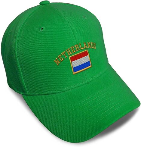 Custom Baseball Caps for Men & Women Embroidered Netherlands Flag Ladies & Men Baseball Hats Acrylic in Saudi Arabia