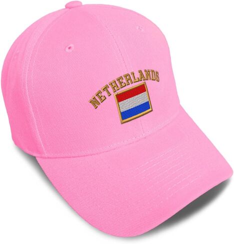 Custom Baseball Caps for Men & Women Embroidered Netherlands Flag Ladies & Men Baseball Hats Acrylic in Saudi Arabia