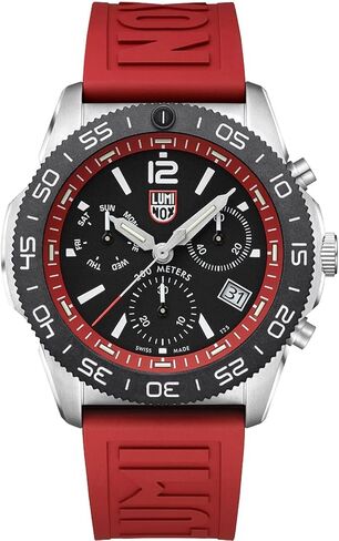 Luminox - Pacific Diver Chronograph XS.3155 - Mens Watch - 44mm Dive Watch - Swiss Quartz - 200M Water Resistant - Sapphire Crystal - Gold-Tone Stainless Steel - Watches for Men - Swiss Made in Saudi Arabia