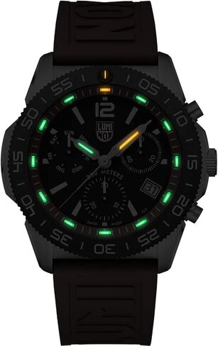 Luminox - Pacific Diver Chronograph XS.3155 - Mens Watch - 44mm Dive Watch - Swiss Quartz - 200M Water Resistant - Sapphire Crystal - Gold-Tone Stainless Steel - Watches for Men - Swiss Made in Saudi Arabia