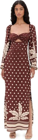 فستان كريب قصير بطبعة شجرة النخيل للنساء in Kuwait